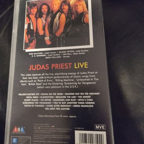 Judas Priest Live VHS used, Metal