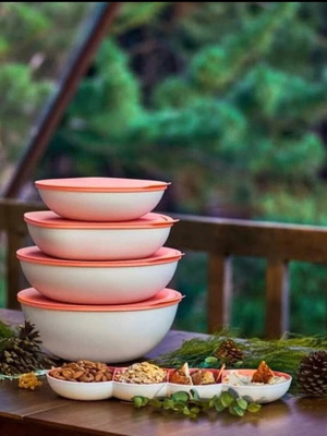 Σειρά Αλέγκρα Tupperware καινούργια με δώρο κάλυμμα σνακ