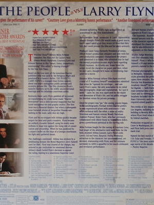 The People Vs. Larry Flynt LaserDisc like new, drama