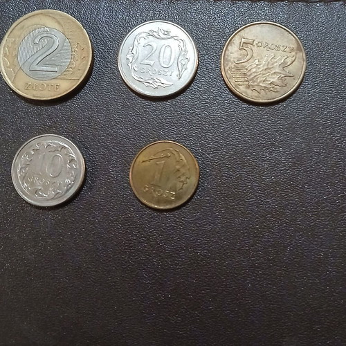 Set of 5 Poland coins