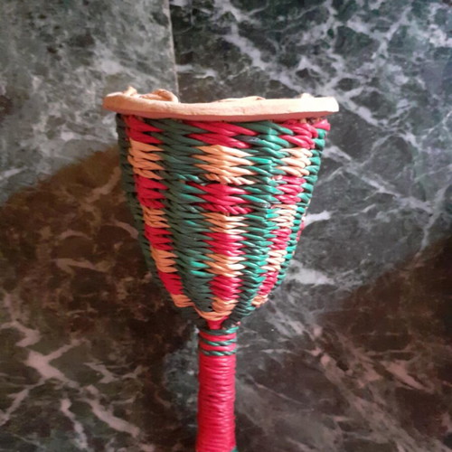 Maracas used, set of 3, handmade African musical instruments