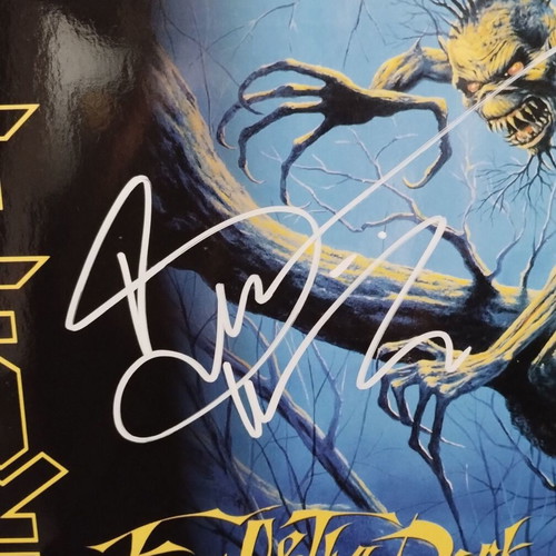 Iron Maiden Fear Of The Dark 2LP signed, near mint metal album