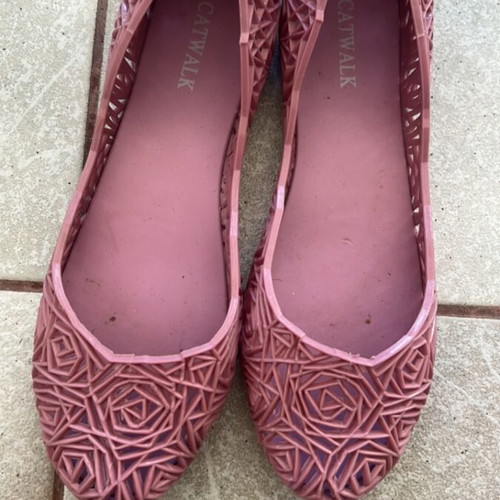 Catwalk ballerina shoes, pink, size 41