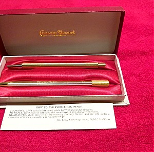 Σετ επιχρυσωμένο στυλό και μολύβι της εταιρείας Conway Stewart Princess