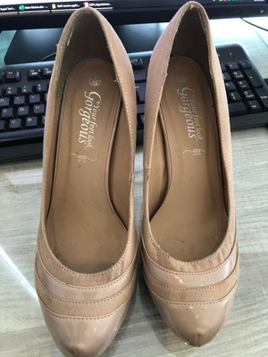 New Look beige pumps used, size 39, high 12 cm heel