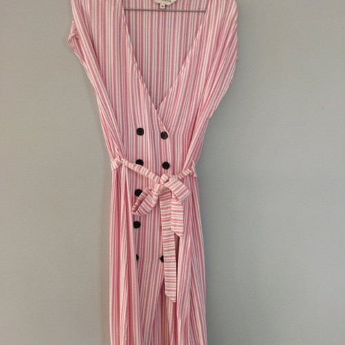 Pepaloves dress like new, summer, white and pink, size M