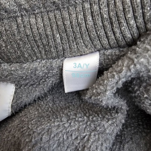 Obaïbi children's grey jacket like new, size 3, 98 cm