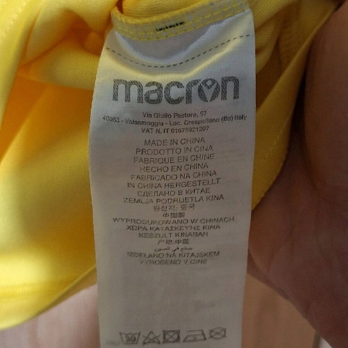 Lagos football shirt by MACRON like new, size S