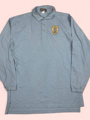 Designlab Mens Big Tall Police Polo Shirt 2XL Juvenile Corrections Officer Blue σαν καινούργιο