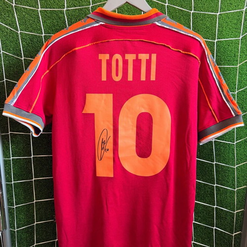 Francesco Totti Signed AS Roma 1998-99 Football Shirt with COA