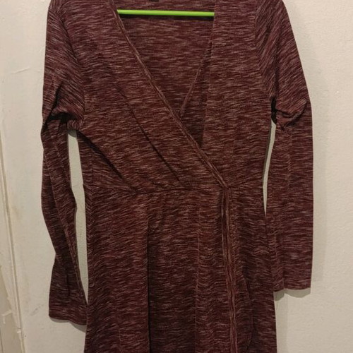 Amisu Bordeaux Wrap Dress XL like new