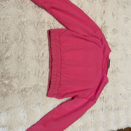 Morena Spain cropped blouse new, pink, size XS