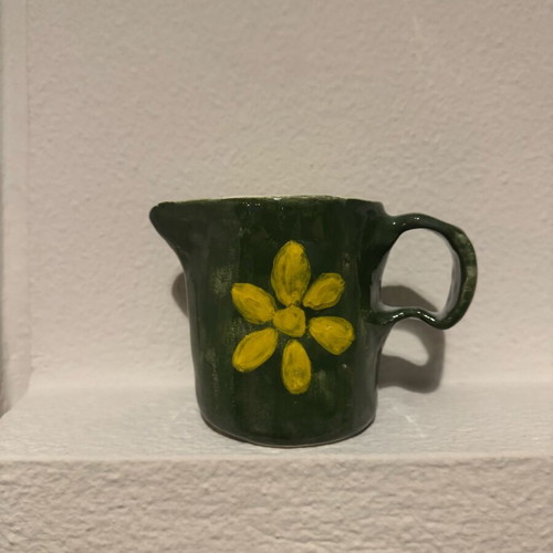 Handmade ceramic small pitcher new