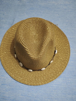 Straw Hat Terranova with Shells New, Ideal for Beach