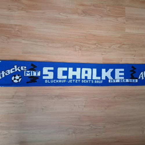 Κασκόλ οπαδών FC Schalke 04 Retro Tradition σαν καινούργιο, μπλε/λευκό
