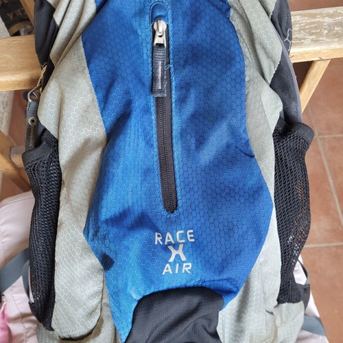 Deuter Race Air backpack used for cycling and hiking with hydration sleeve
