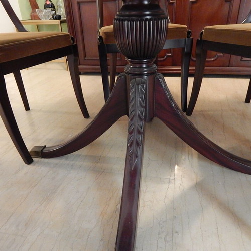 Varagki Dining Set used, extendable to 12 seats with 6 chairs