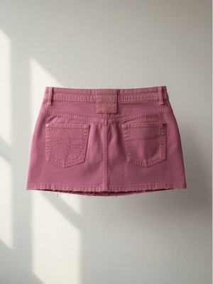 A-Style Pink Denim Skirt New, Size S
