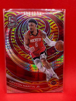 Κάρτα Panini Spectra Asia Red & Yellow Prizm Kenyon Martin Jr. 2022-23 σαν καινούργιο