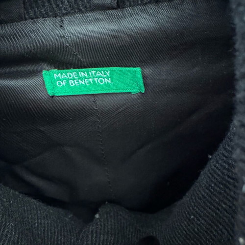 Benetton women's black coat like new, size S