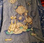  Βρεφική κουβέρτα veloute  110Χ140 και δώρο σετ σεντόνια για την κούνια του μωρού σας