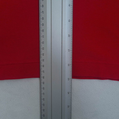 Lacoste women's red polo shirt XL slim fit short sleeve