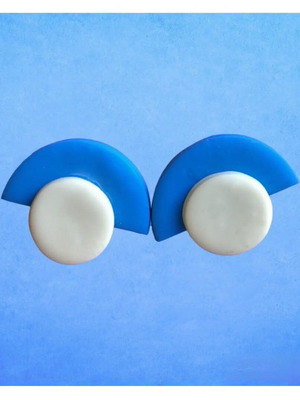 Handmade polymer clay earrings new with stainless steel stud