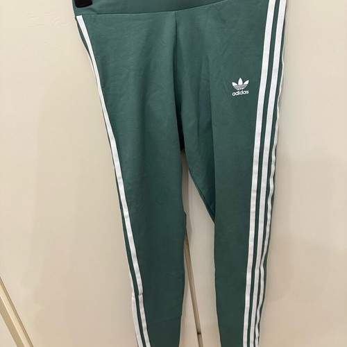Adidas women's long leggings like new, green, size M