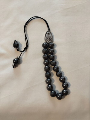 Komboloi with Hematite Semi-Precious Stones New