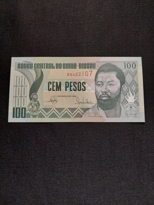Guine=Bissau 100 Pesos banknote 1990 new