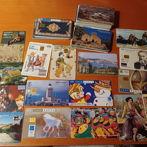 Phone cards used, 60 collectible assorted