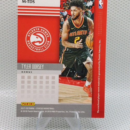 Panini Status Basketball Patch Tyler Dorsey with worn fabric like new