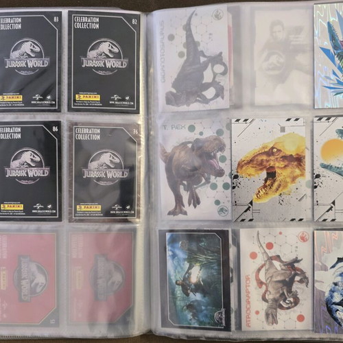 Jurassic Park 30th Anniversary Panini Album new, 92 of 189 cards