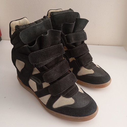 Isabel Marant ankle boots used, size 38, black and grey