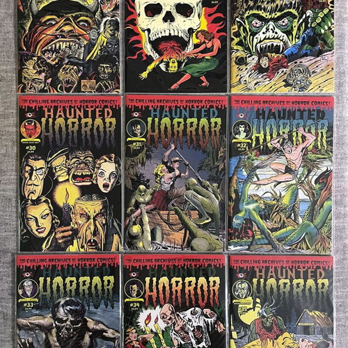 Haunted Horror comic set 2012, like new, issues 19, 21, 22, 30-35