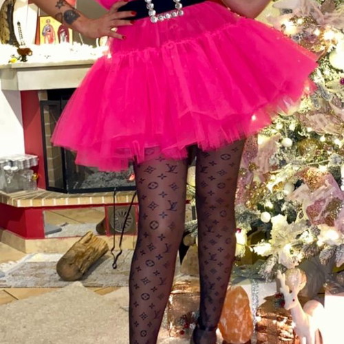 Tulle dress M like new, pink
