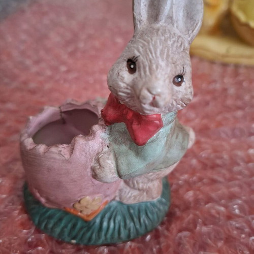 Vintage Easter figurines used, pack of 6 pieces