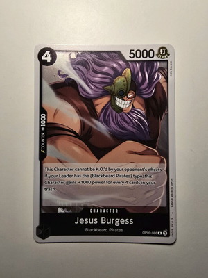 Jesus Burgess One Piece Card Game OP09-086 rare, like new