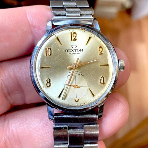 Rexton mechanical 34mm used men's watch