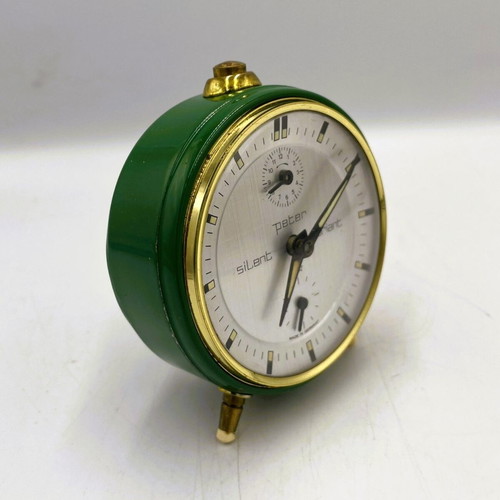 Vintage Peter Silent Variant table alarm clock like new