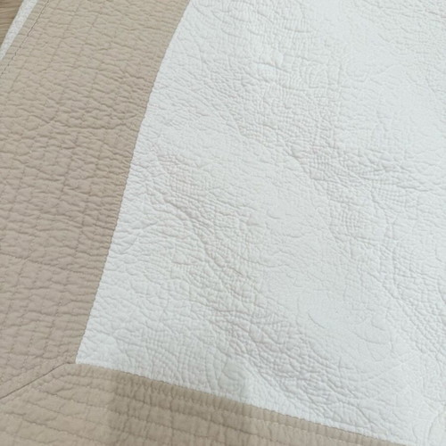 Zara Home blanket 260x260 white and beige new