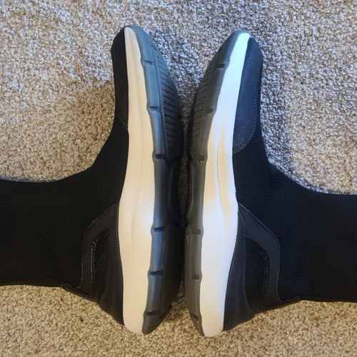 Zara sock boots size 38 like new black and white