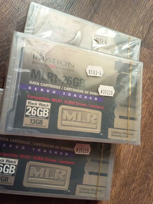 Imation MLR1-26GB Data Cartridges new, pack of 3, Black Watch