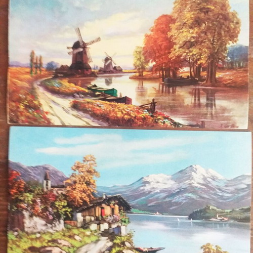 Collectible postcards and cards like new, set of 16 pieces