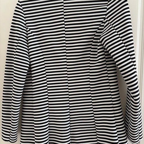 Blazer jacket with stripes like new, size M, black and white