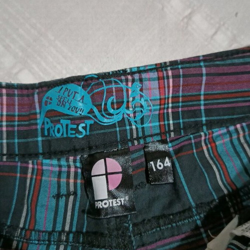 Protest shorts XS multicolor vintage Y2k check cargo like new
