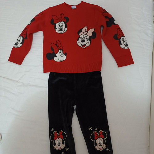 Winter set blouse and leggings for girl 4-5 years like new Ovs Fashion