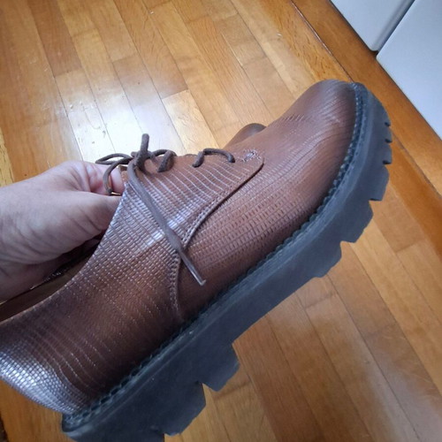 Brown lace-up shoes used size 41