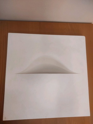 Gypsum wall light fixture recessed applique new