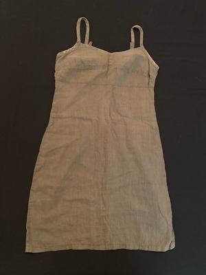 Short dress, linen, khaki
